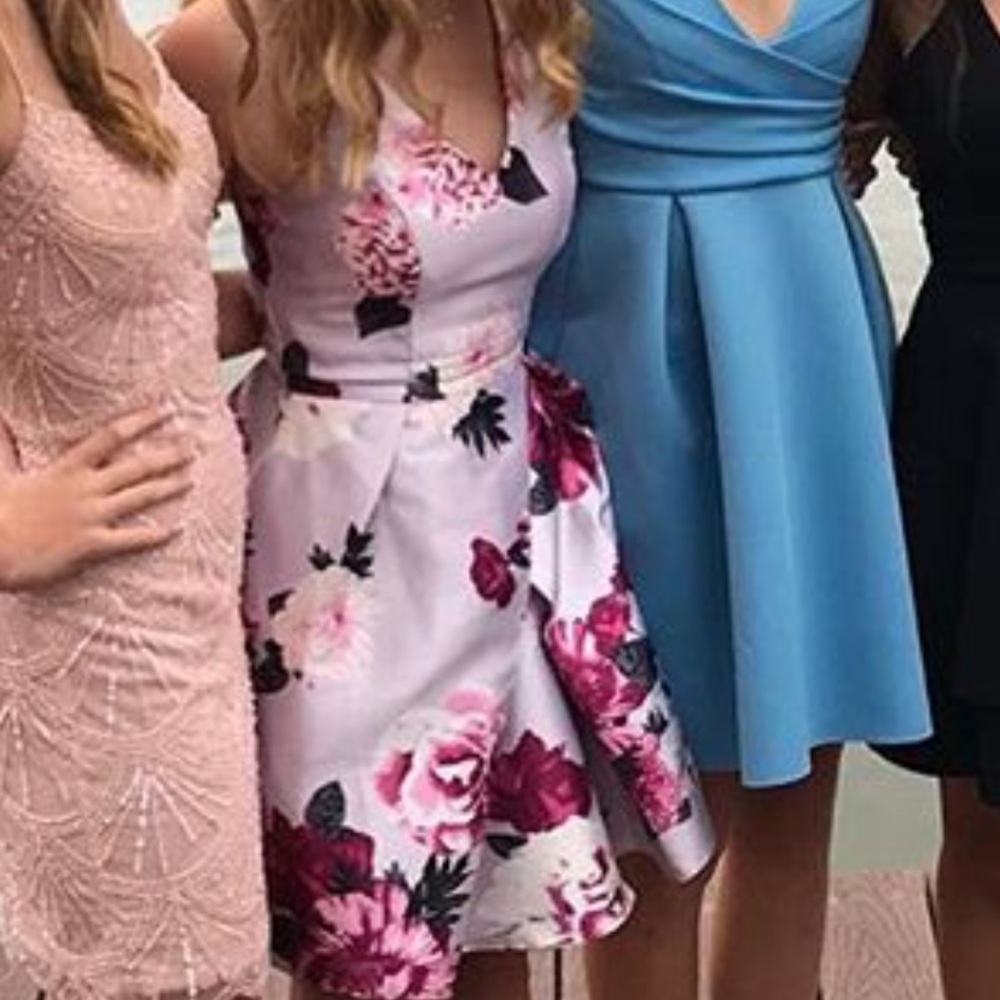 light purple floral homecoming/formal dress!!